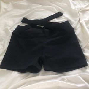 Fabletics Demi Lovato high waisted shorts black